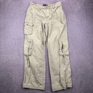 Aeropostale Mens Utility Cargo Pants Khaki Size Medium‎ Cotton
